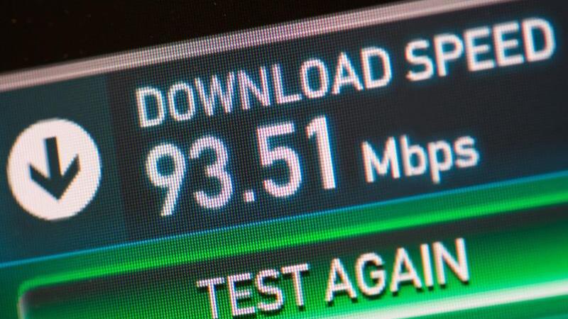 Speedtest-Anzeige