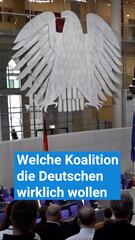 Welche Koalition die Deutschen wollen