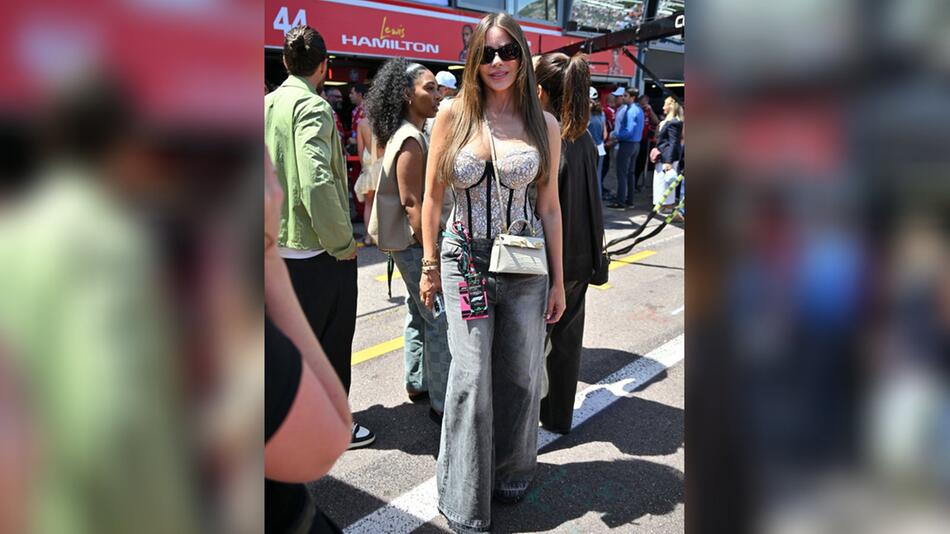 Sofía Vergara beim Großen Preis von Monaco in Monte Carlo.