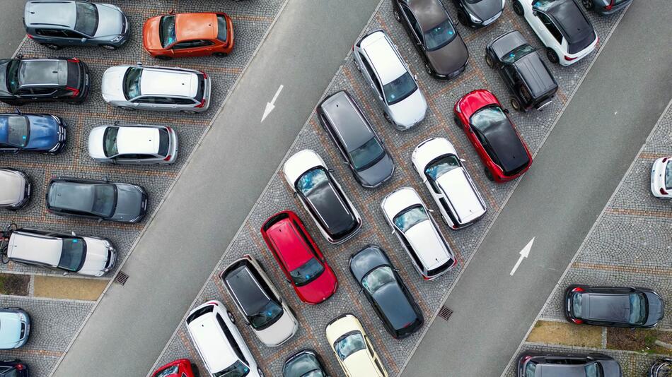 Voller Parkplatz