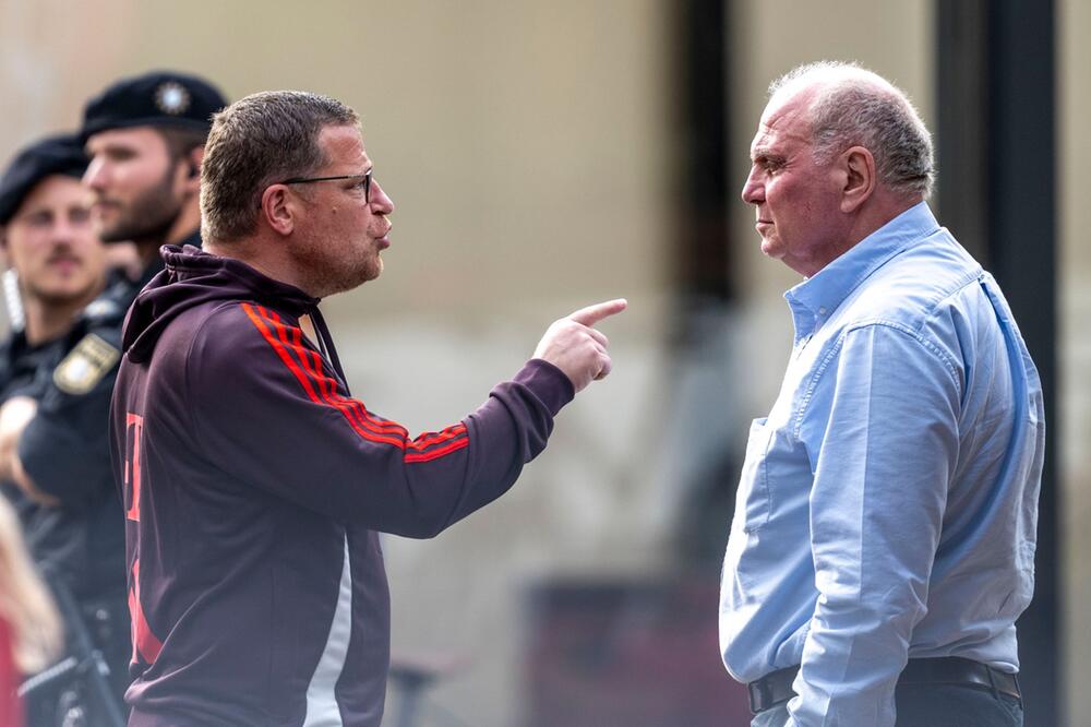 Max Eberl (l) und Uli Hoeneß