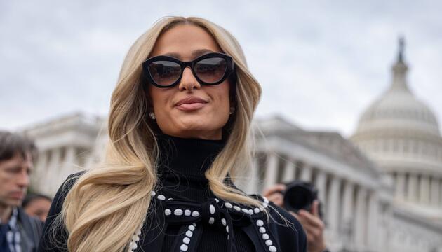 Paris Hilton am Donnerstag in Washington.