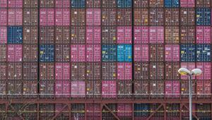 Containerwirtschaft im Hamburger Hafen