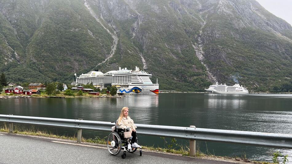 Lilli Schickel auf Kreuzfahrt in Norwegen