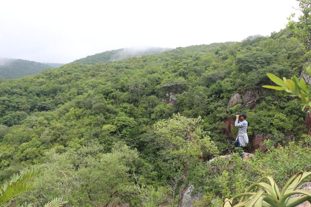 Mandla Makhanya in der Mhlabashana-Schlucht