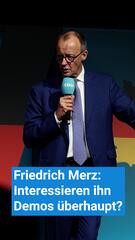 Reaktion von Merz auf Demos