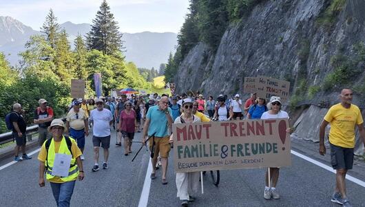 Die letzte Fernpassdemo fand am 27. Juni statt