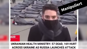Screenshot des manipulierten Videos auf X und Telegram
