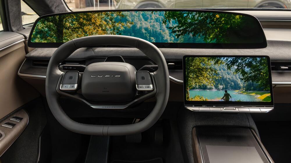 Cockpit im Lucid Gravity