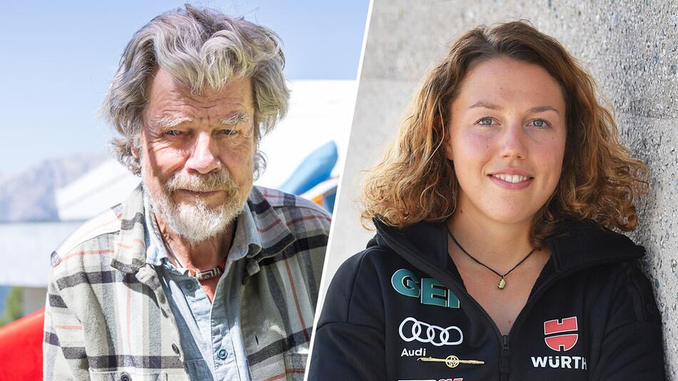 Bildkombo: Reinhold Messner/Laura Dahlmeier