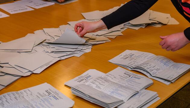 Stimmenauszählung nach der Bundestagswahl