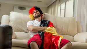 Genervter Fußballfan