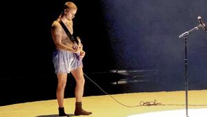 Justin Bieber bei seinem Grammy-Auftritt.