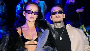 Alicia Costa Pinheiro und Chacho bei der Danny Reinke Fashion Show auf der Berlin Fashion Week