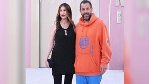 Adam Sandler wie er leibt und lebt: mit Ehefrau Jackie bei einer Hollywood-Galapremiere.