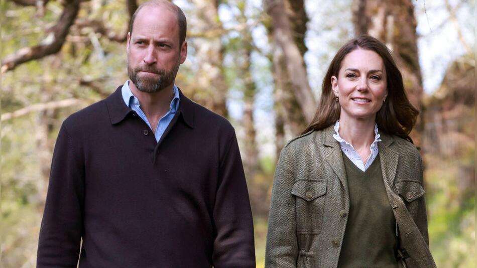 Prinz William und Prinzessin Kate 2025 in der schottischen Natur.
