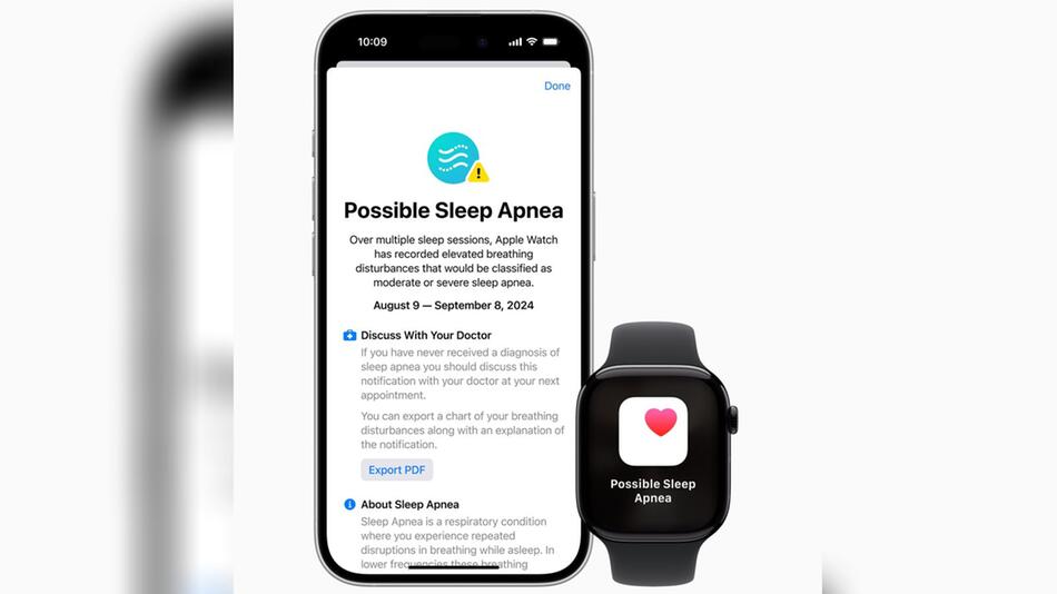 Die Apple Watch überwacht jetzt noch besser den Schlaf und warnt bei einer möglichen Schlafapnoe.