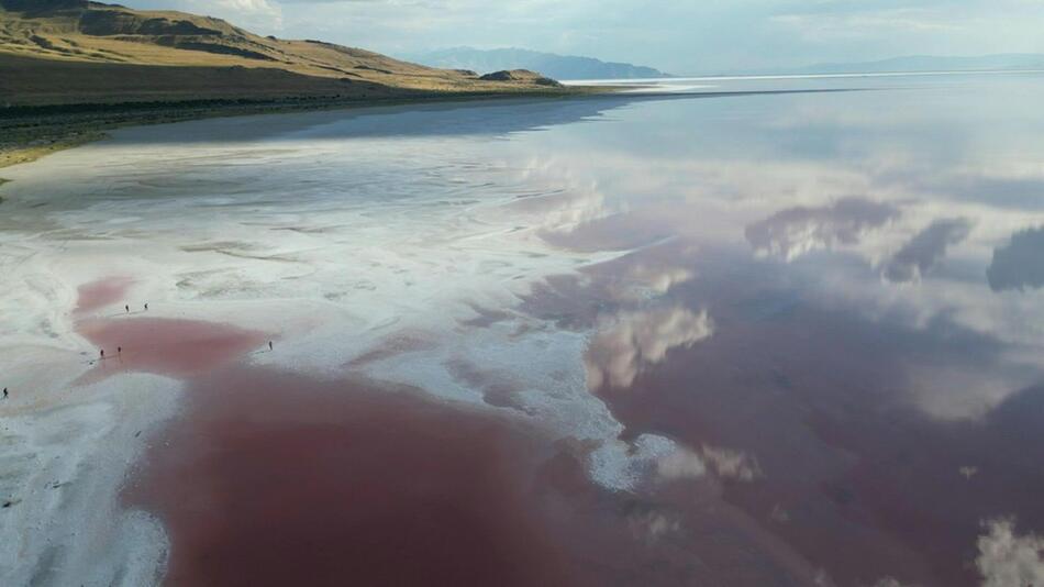 Großer Salzsee in Utah trocknet aus