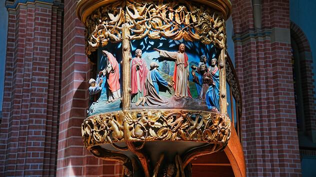 Detail in der Herz-Jesu-Kirche in Bregenz