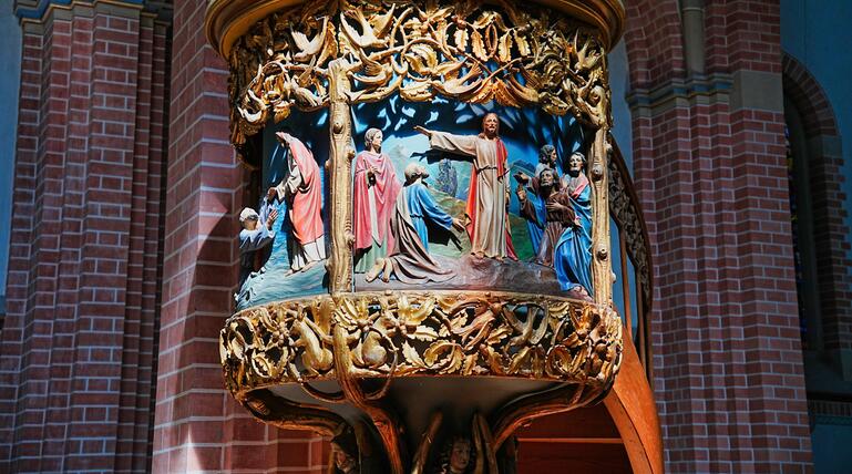Detail in der Herz-Jesu-Kirche in Bregenz