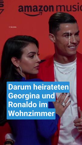 Darum heirateten Georgina und Ronaldo im Wohnzimmer