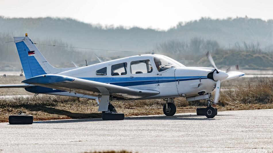 Privatflieger auf Helgoland