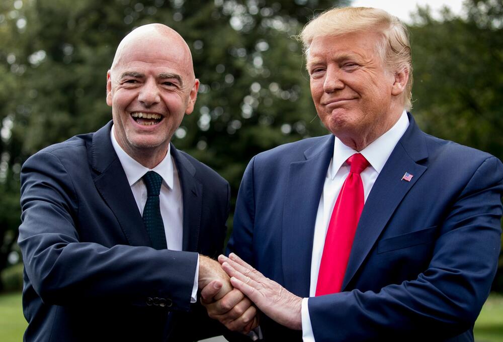 Gianni Infantino (l.) und Donald Trump (r.)