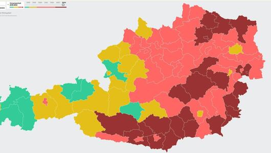 Interaktive Karte zeigt steigende Hitzebelastung in Österreich