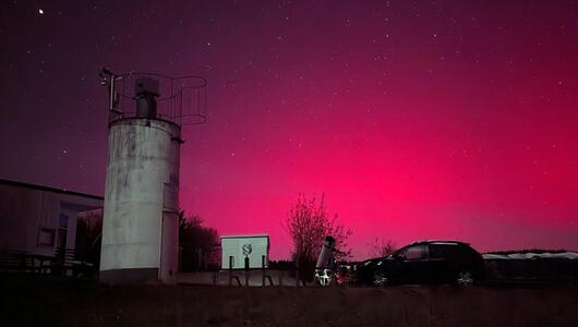 Ein Sonnensturm bescherte helle Polarlichter über Österreich