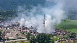 Der Großbrand zog eine massive Rauchentwicklung nach sich