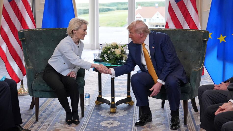 US-Präsident Trump trifft von der Leyen in Schottland