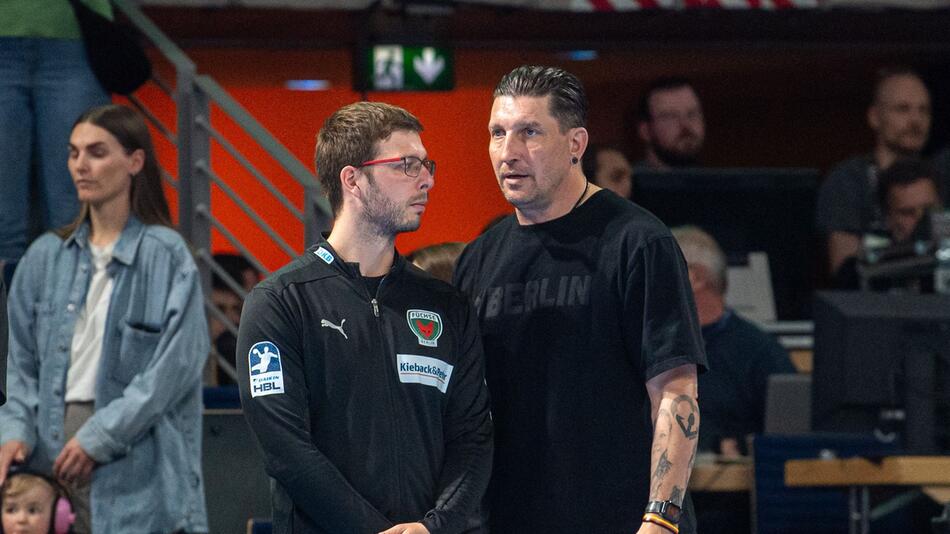 Trainer Jaron Siewert (l.) und Vorstand Sport Stefan Kretzschmar