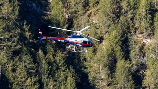 Der Polizeihubschrauber "Libelle" war im Maltatal im Einsatz.
