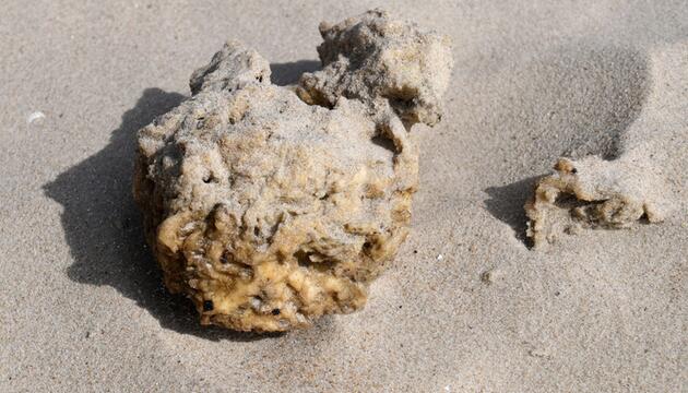 Paraffin am Strand