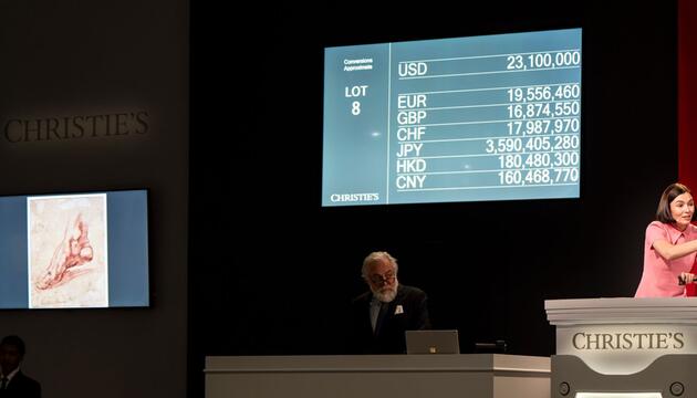 Auktion bei Christie's zur Zeichnung Michelangelos