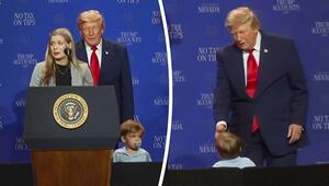 Plötzlicher Sprint: Trump fängt Kleinkind ein und spottet über Biden