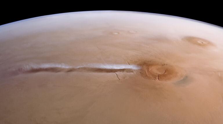 Kuriose Mars-Wolke