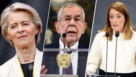 Ursula Von der Leyen, Alexander Van der Bellen, Roberta Metsola