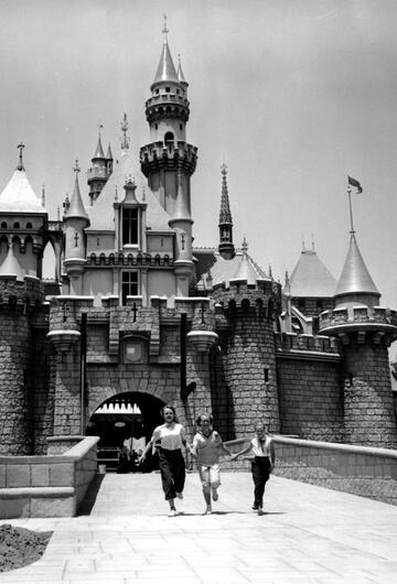 Märchenschloss im Jahr 1955, kurze Zeit nach der Eröffnung