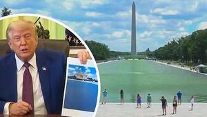 Grün statt Blau: Trumps neuer Reflecting Pool von Algen befallen