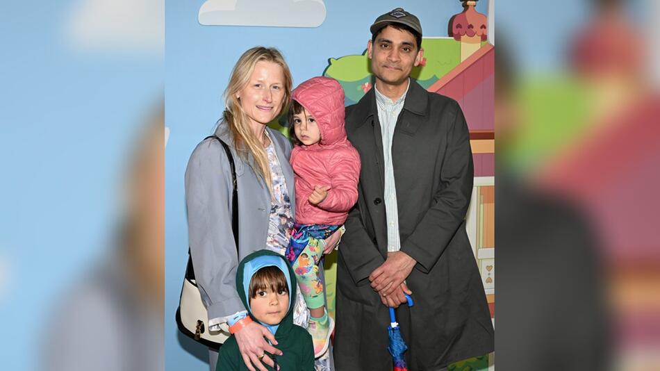 Mamie Gummer mit ihrem Noch-Ehemann und den gemeinsamen Kindern.