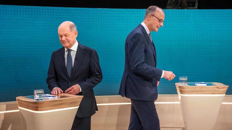 Scholz und Merz im TV-Duell