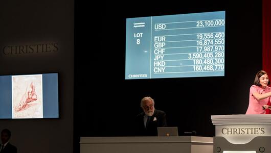 Auktion bei Christie's von Zeichnung Michelangelos