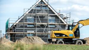 Baustelle eines Einfamilienhauses