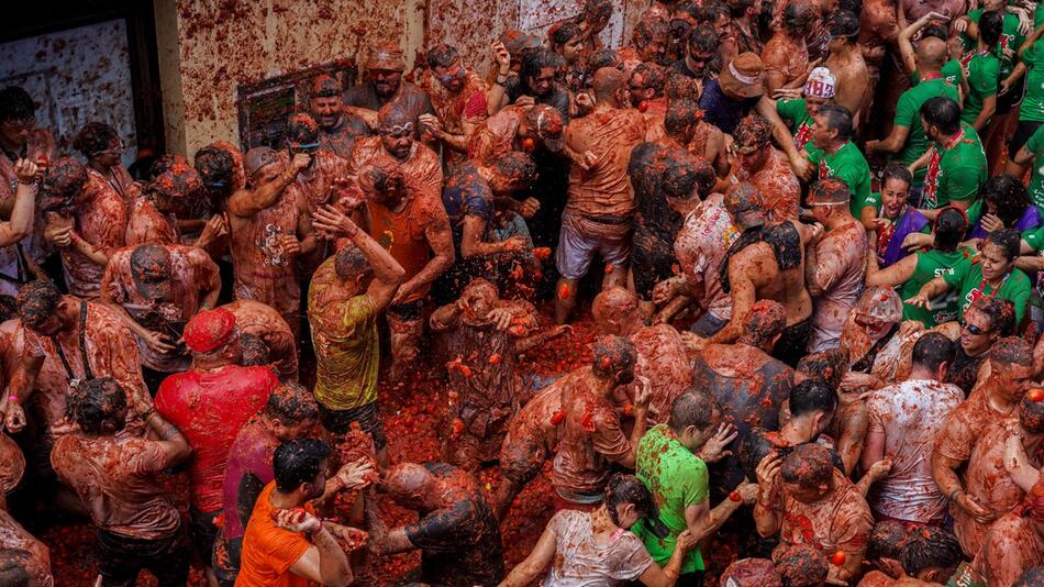 Tomatina de Bunol 2024 in Spanien