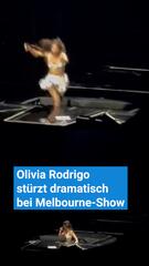 Olivia Rodrigo stürzt dramatisch bei Melbourne-Show