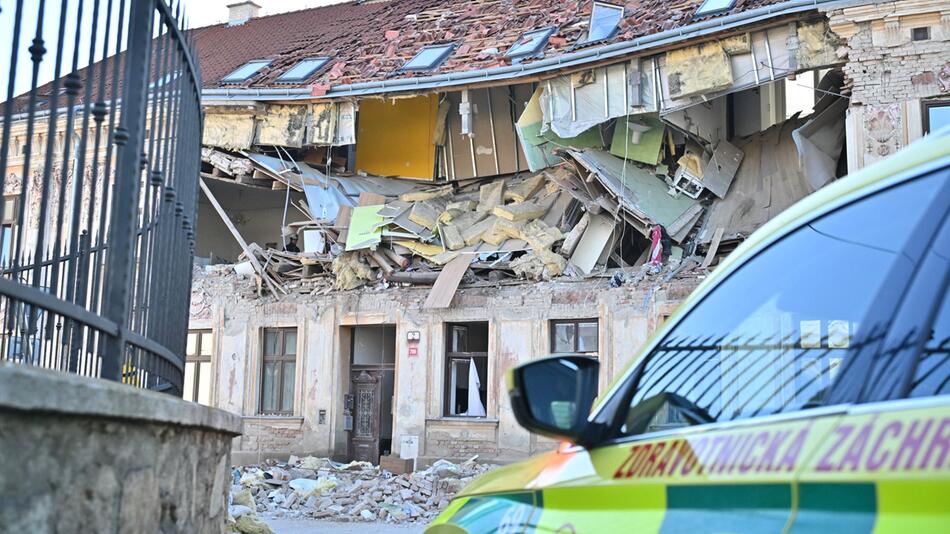 Explosion in einem Wohnhaus im tschechischen Znojmo