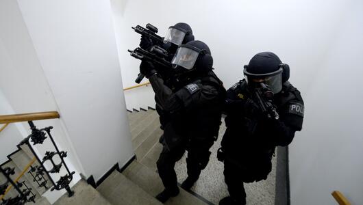 Auch die WEGA und das Eko Cobra (Bild) waren im Einsatz
