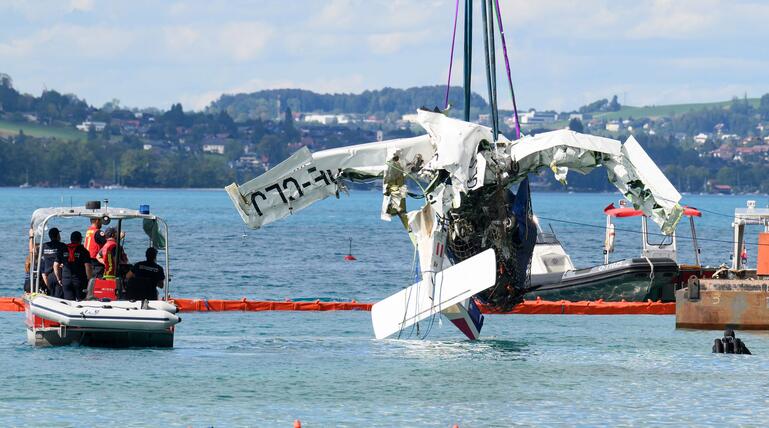 Flugzeugabsturz in den Attersee