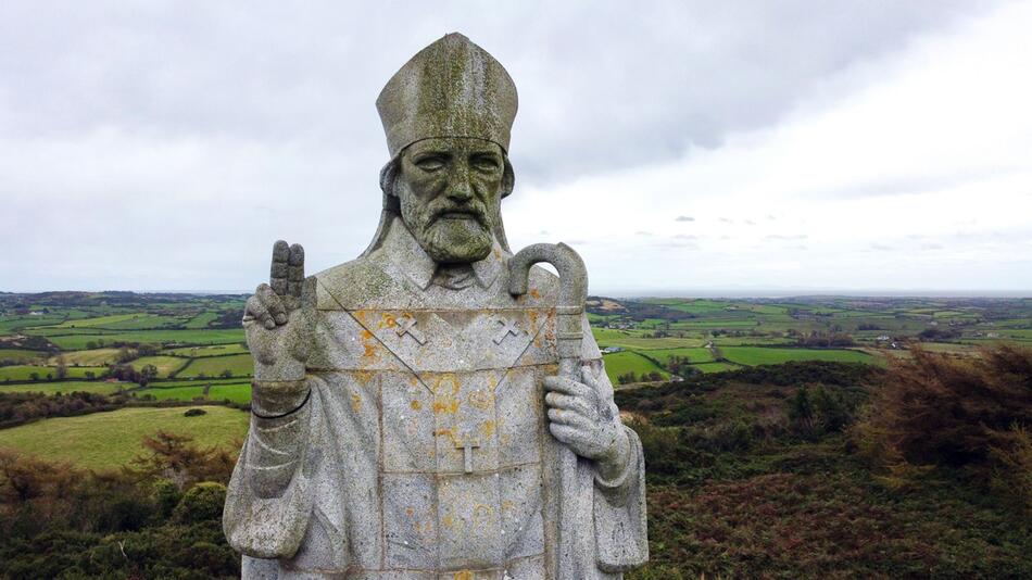 Statue von St. Patrick in Strangford